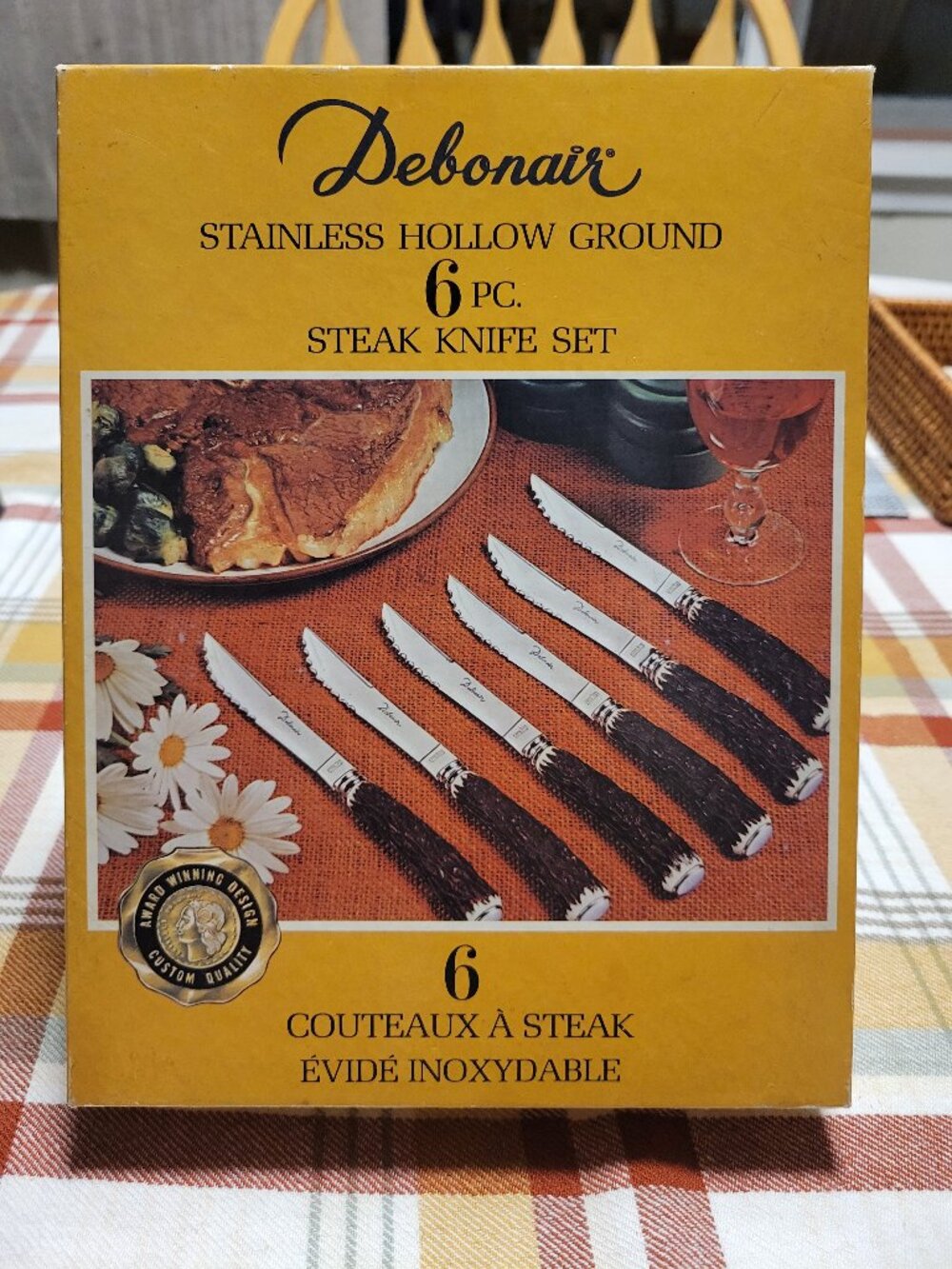 Vintage 6piece Debonair Steak Knife Set